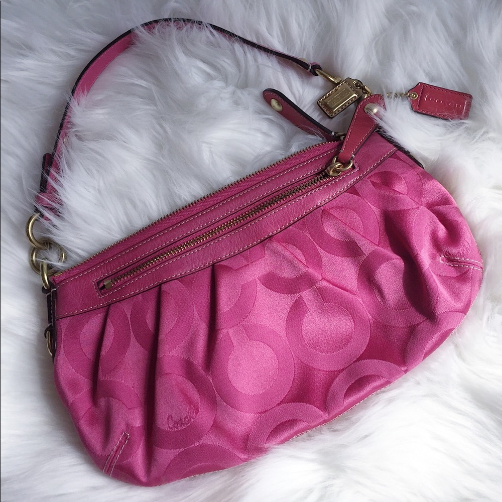 coach pink little purse